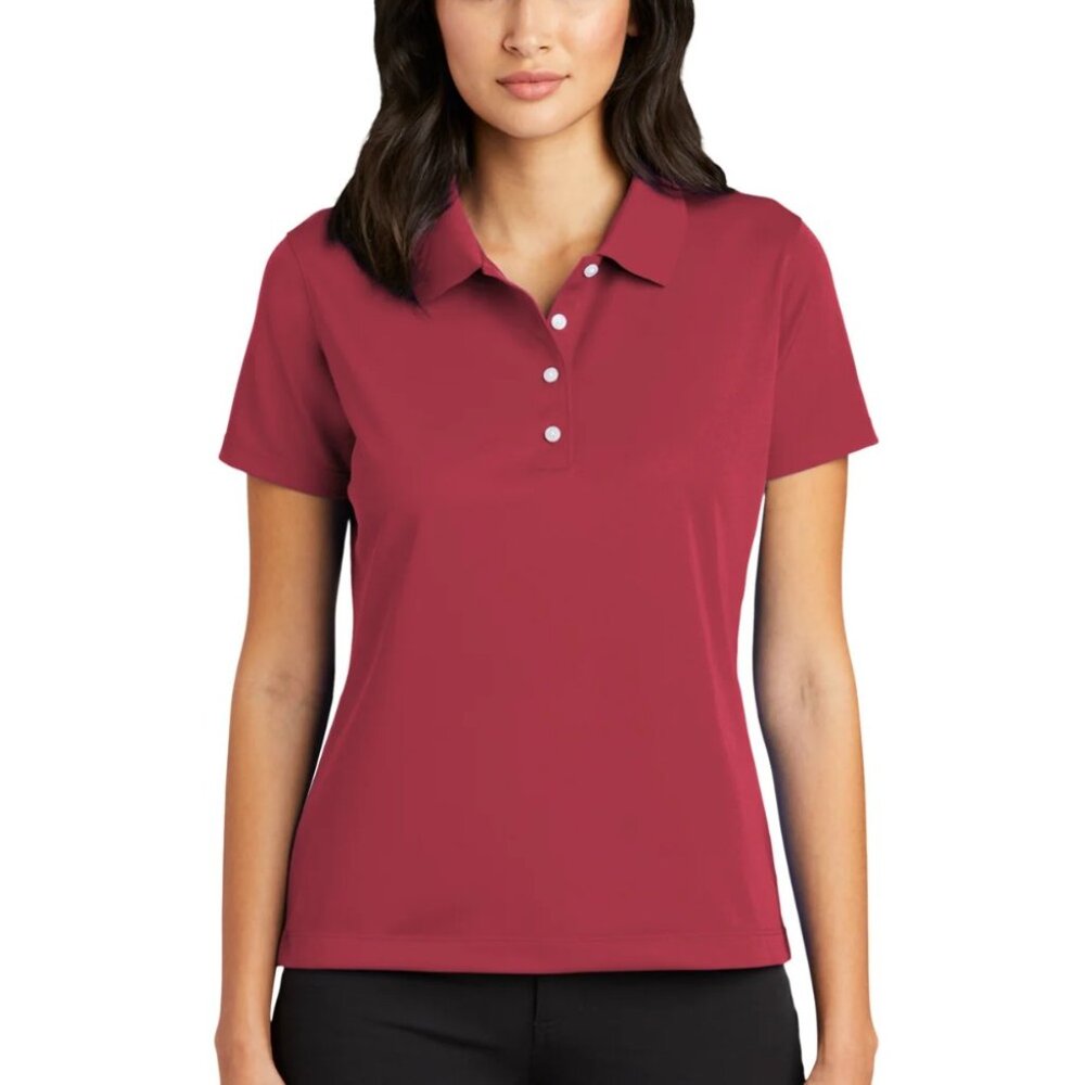 Nike Dri‑Fit Women’s Golf Polo Shirt | Red/Rust | Size Large